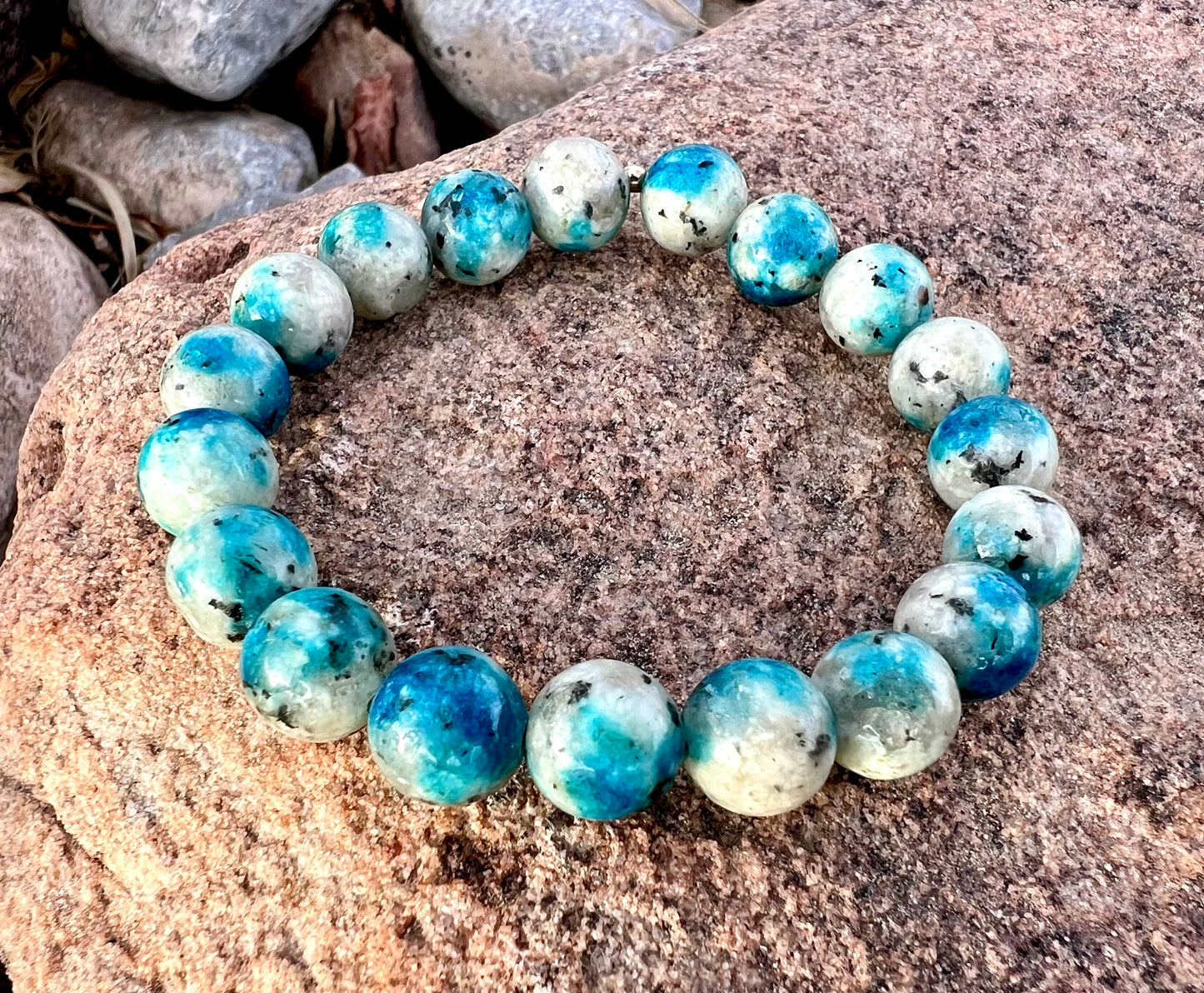 Azurite in Granite Bracelet