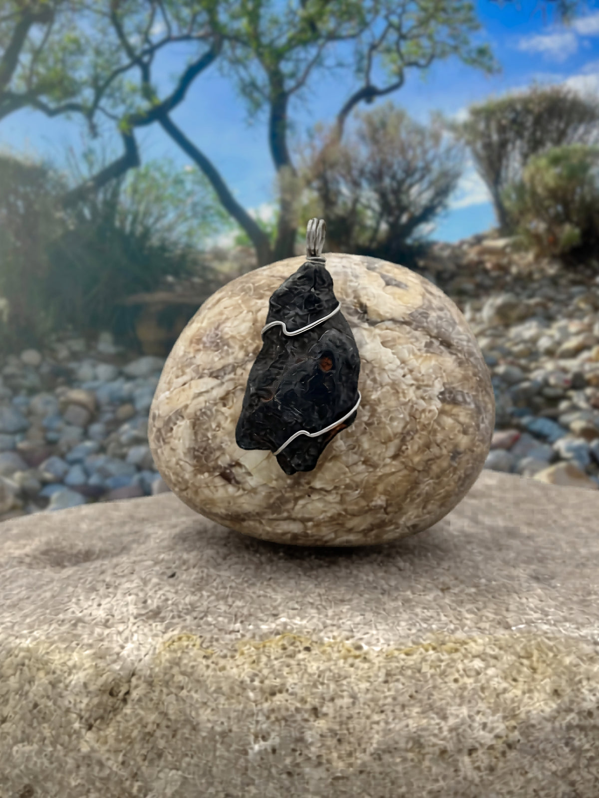 Meteorite Necklace // Meteorite Crater // Canyon Diablo, AZ
