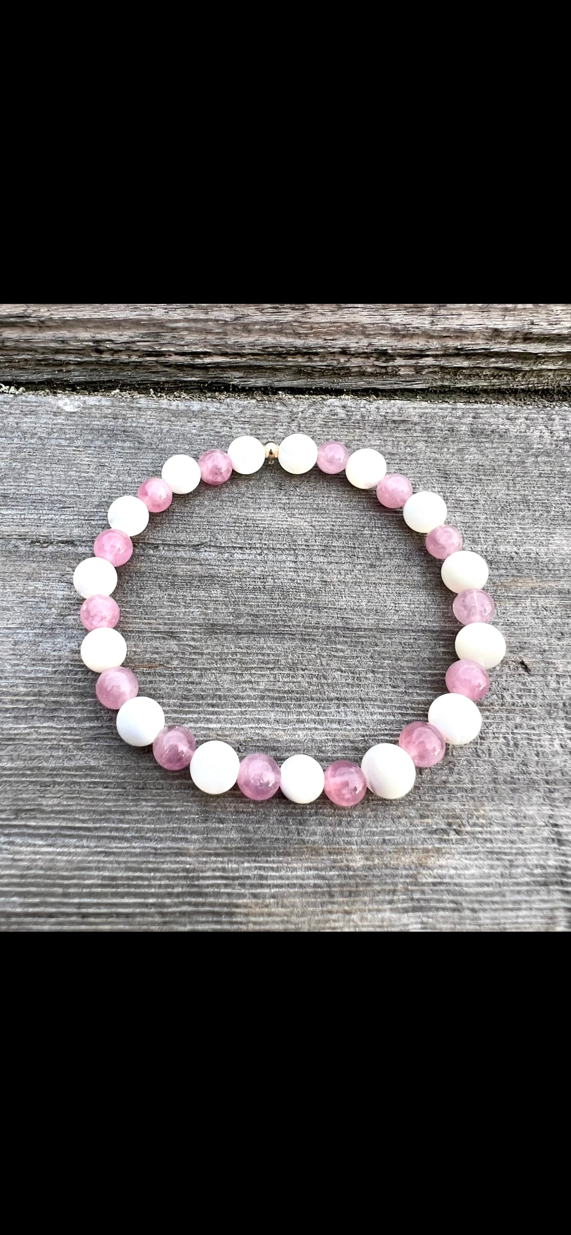 Mother of Pearl + Rose Quartz Bracelet ππ€π