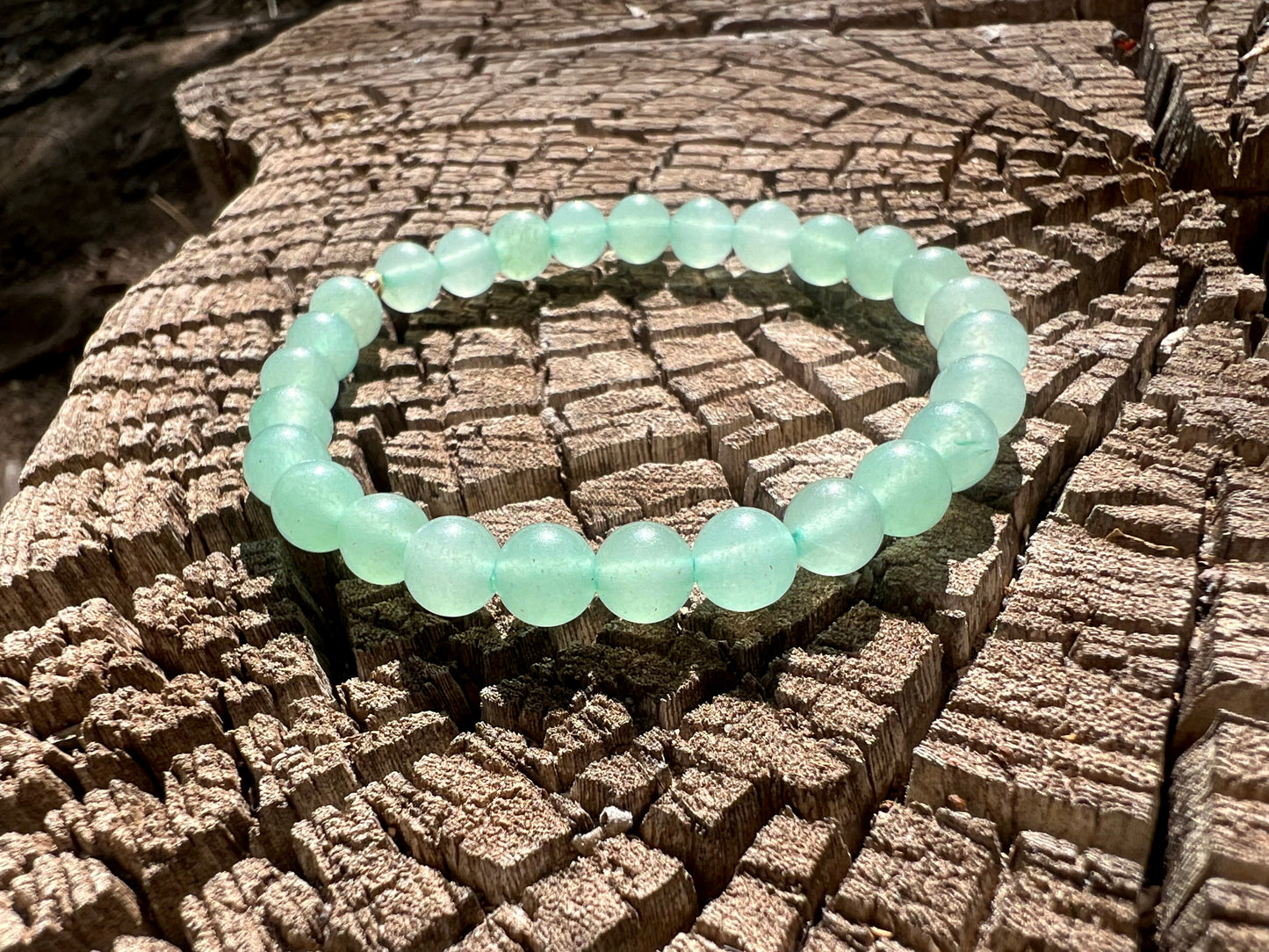 Green Aventurine Bracelet with Gold