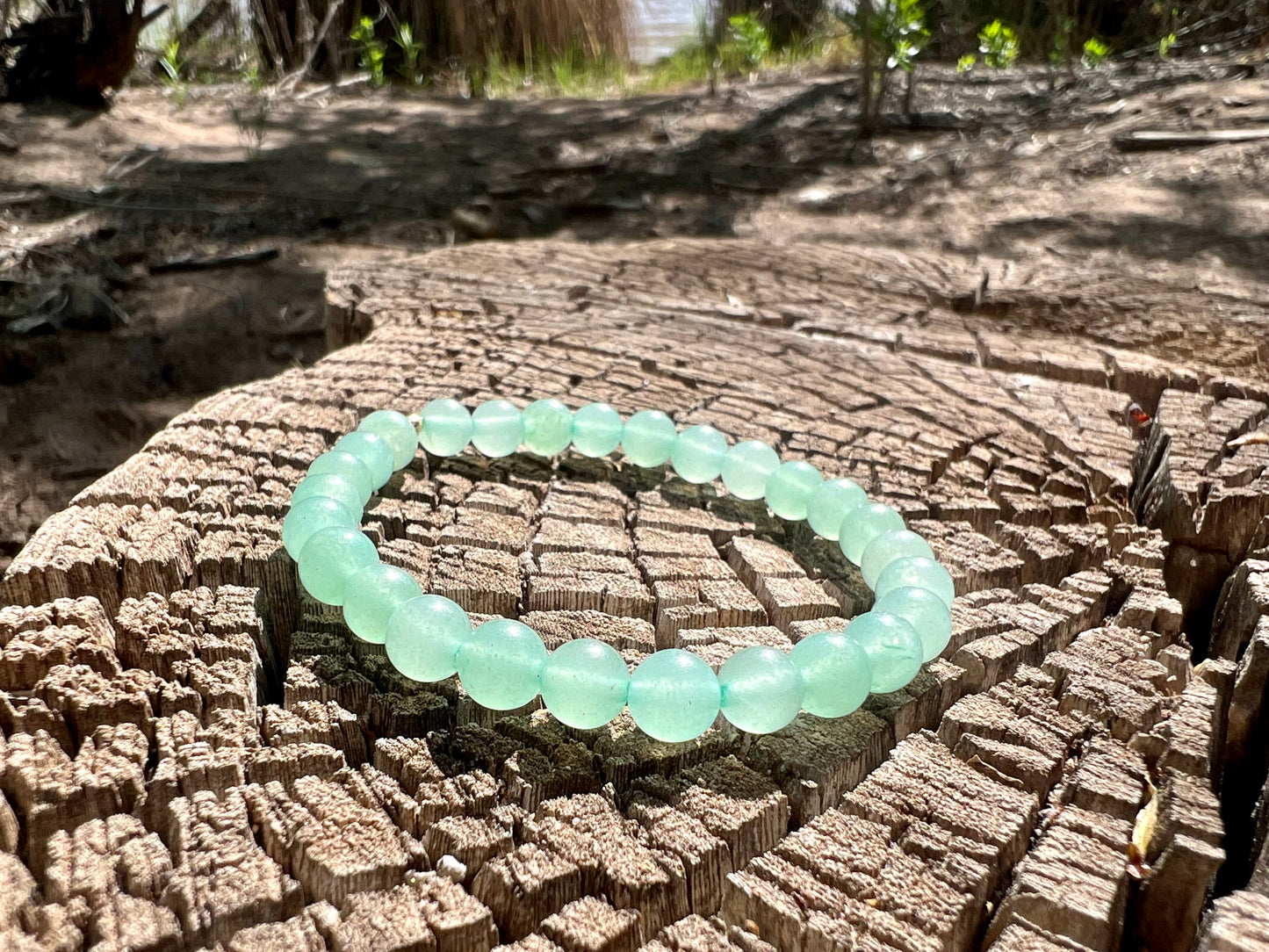 Green Aventurine Bracelet with Gold