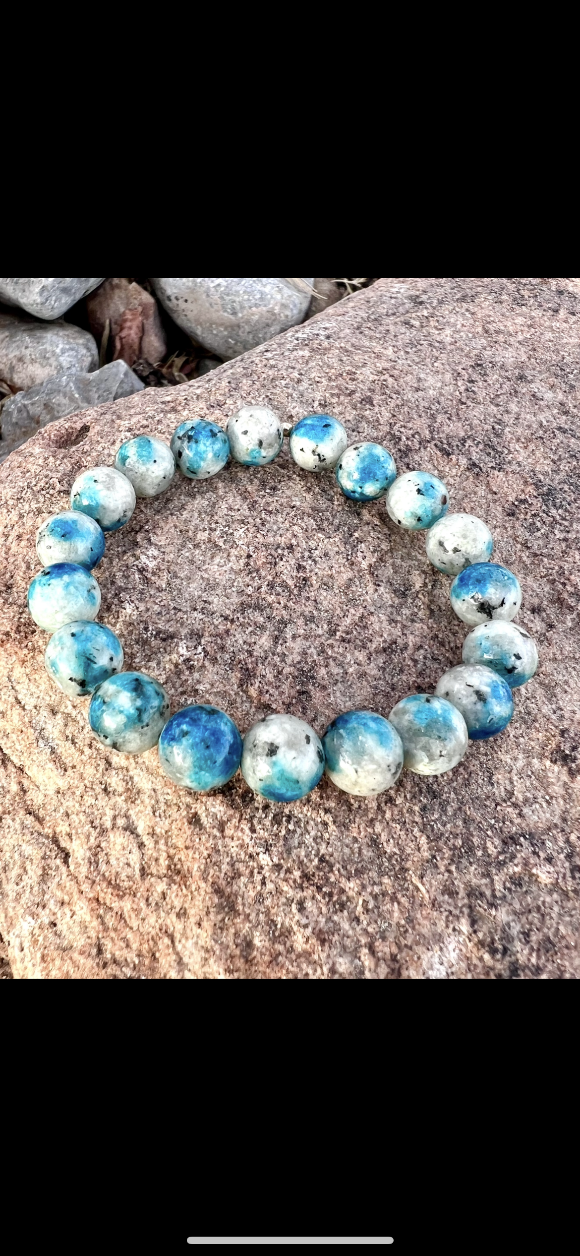 Azurite in Granite Bracelet