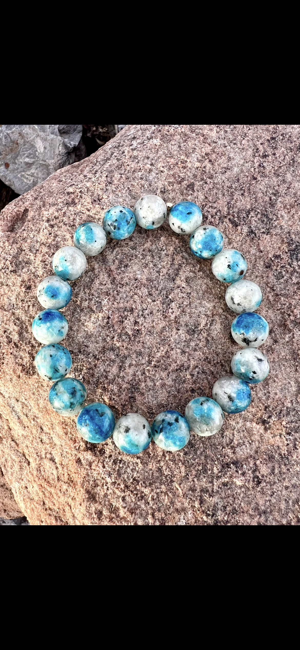Azurite in Granite Bracelet