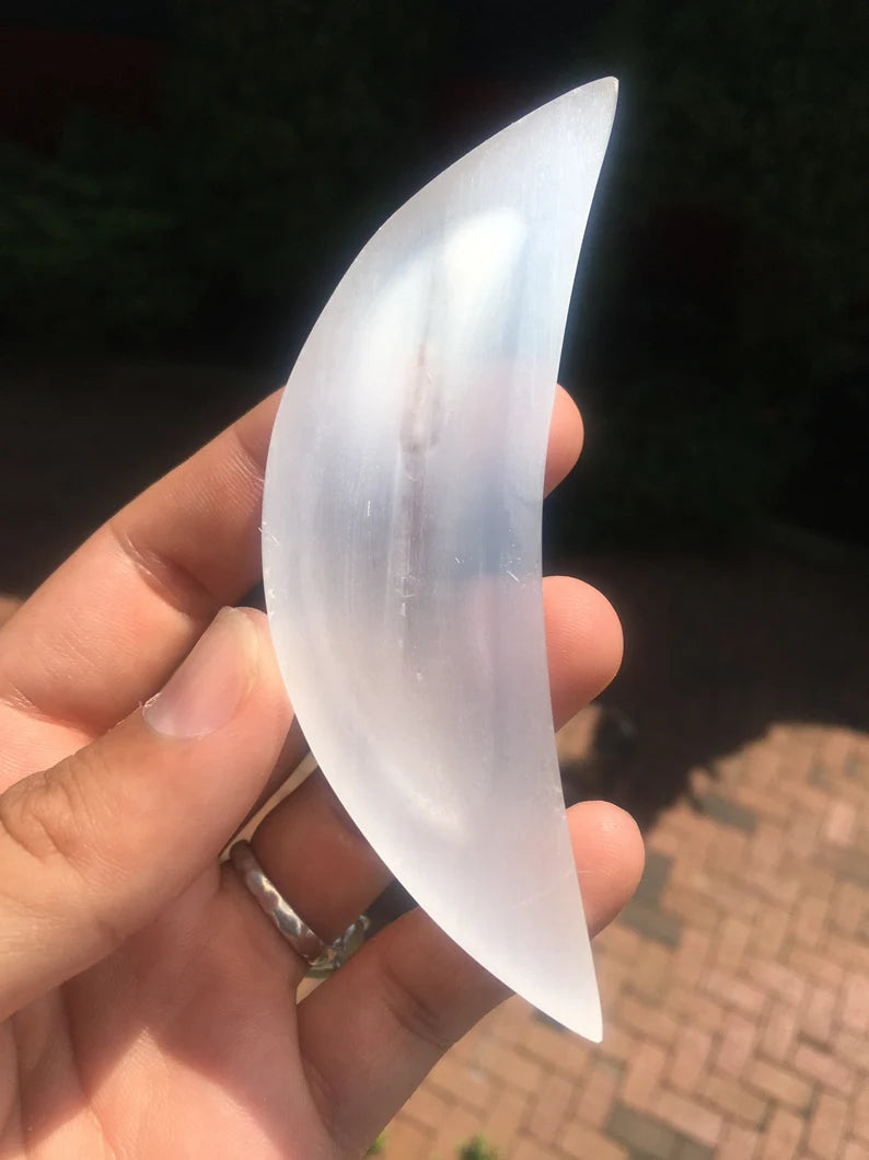Selenite Moons