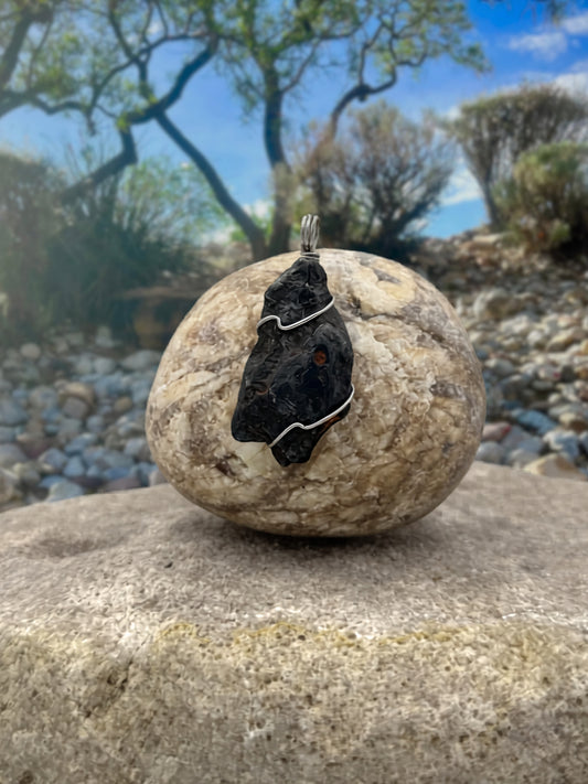 Meteorite Necklace // Meteorite Crater // Canyon Diablo, AZ