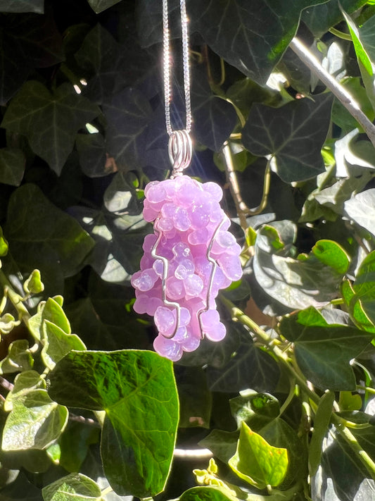 Grape Agate Necklace in Sterling Silver✨ 🍇✨