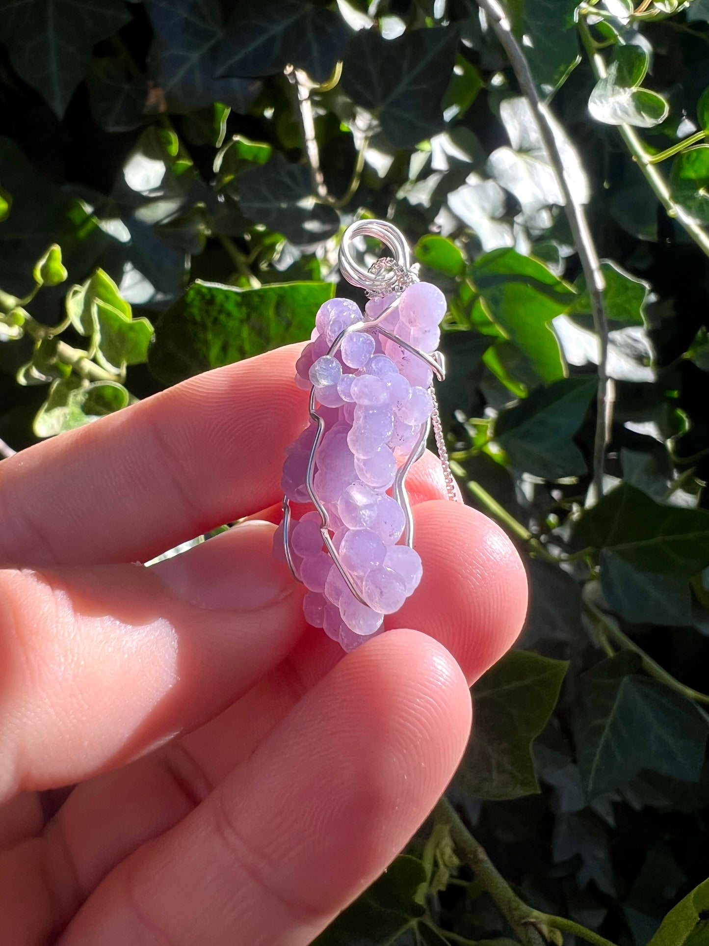 Grape Agate Necklace in Sterling Silver✨ 🍇✨