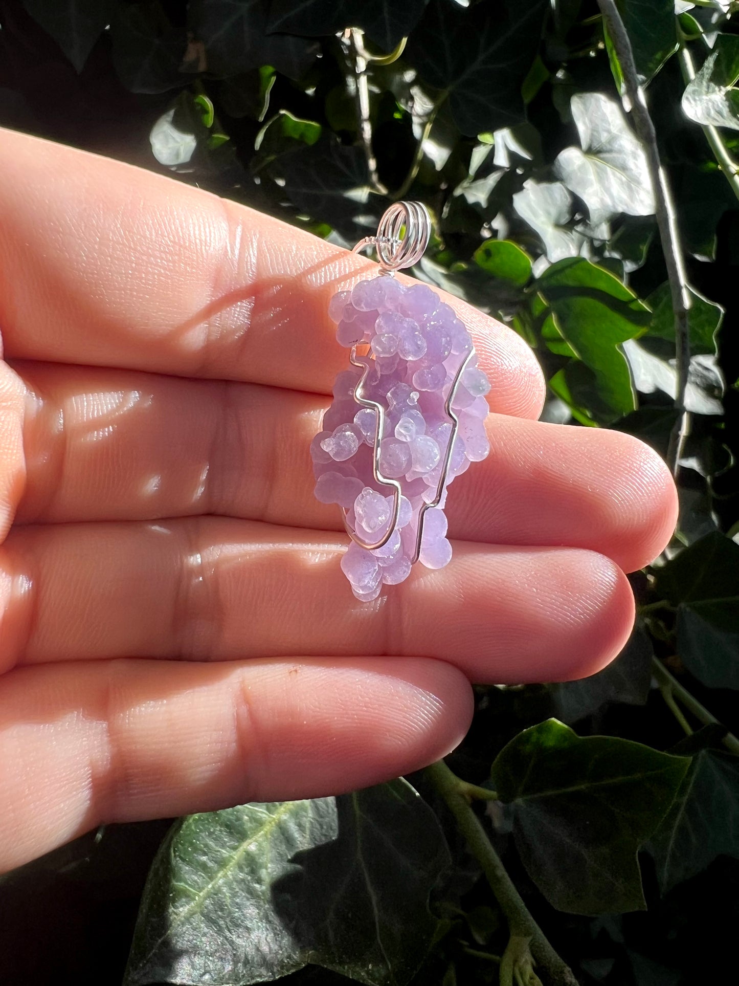 Grape Agate Necklace in Sterling Silver✨ 🍇✨