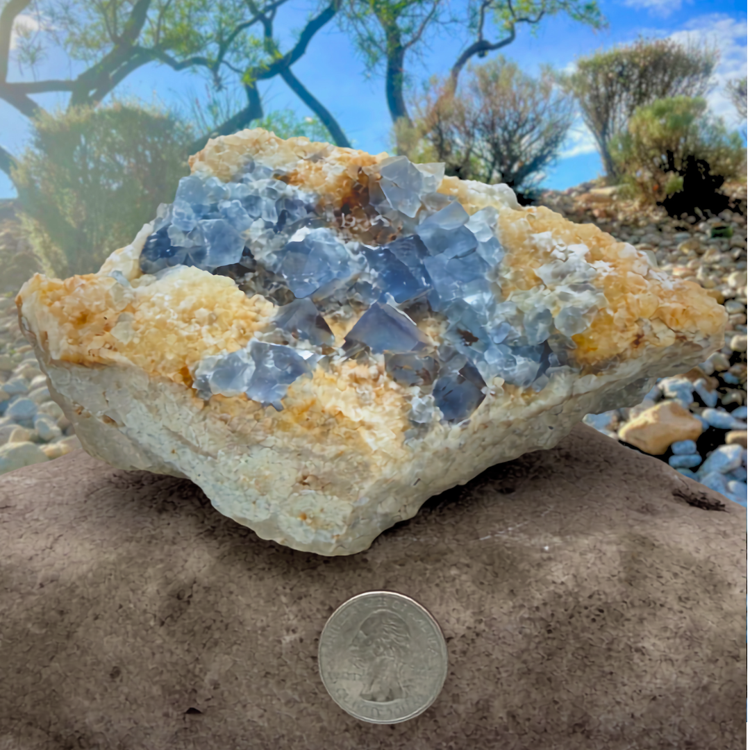 New Mexico Blue Fluorite Specimen