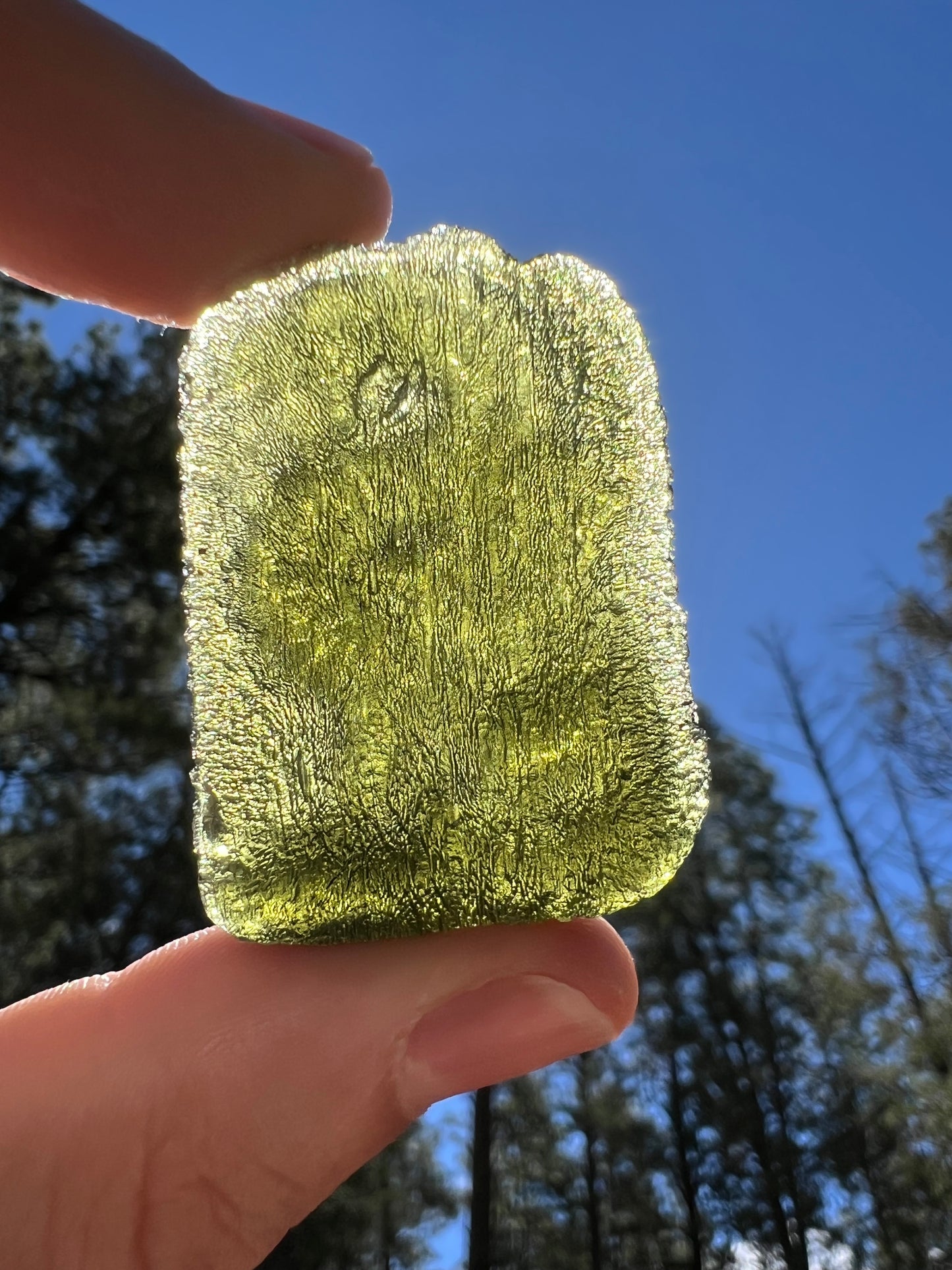 Moldavite Dragon Carving