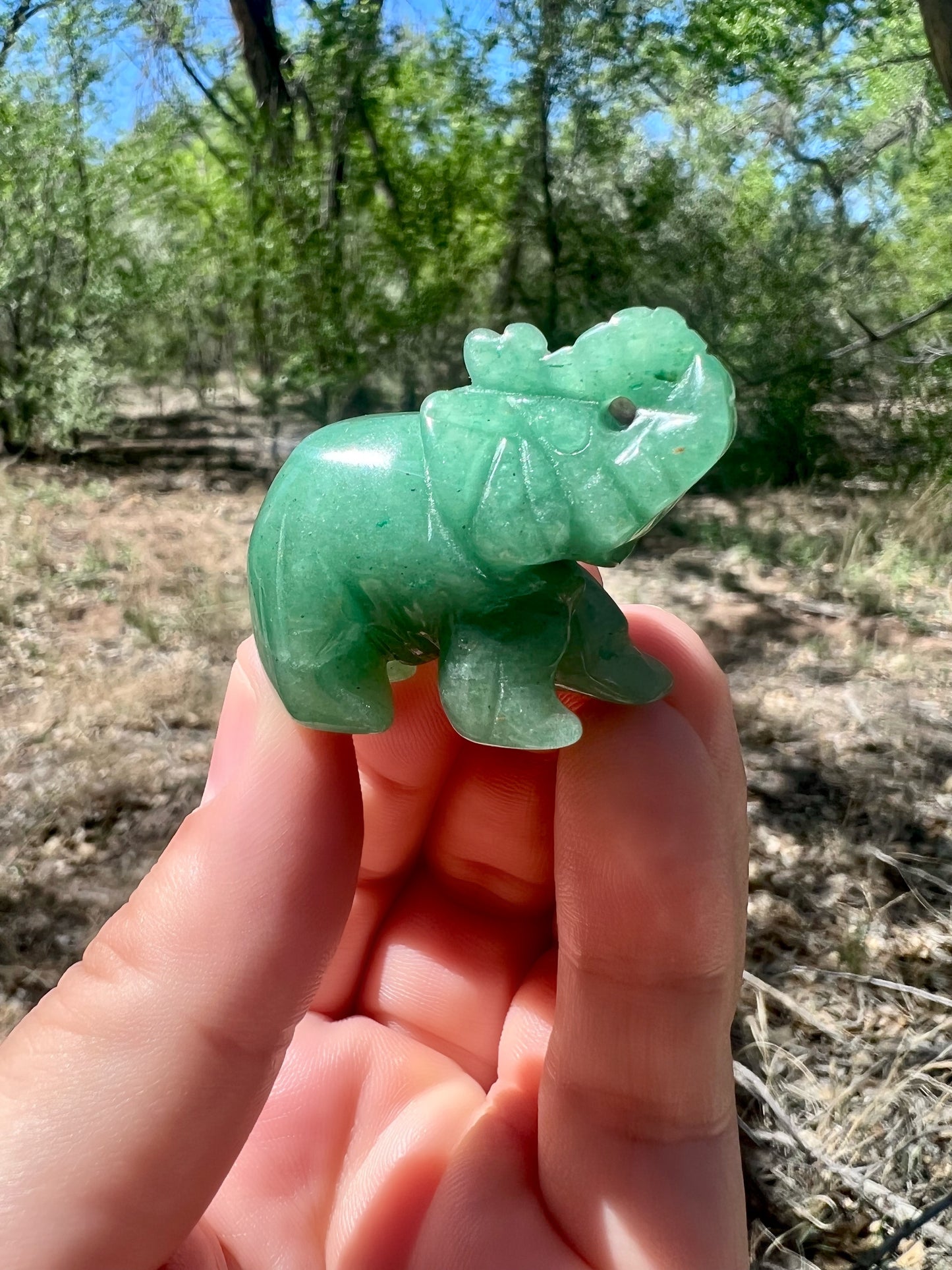 Green Aventurine Elephant