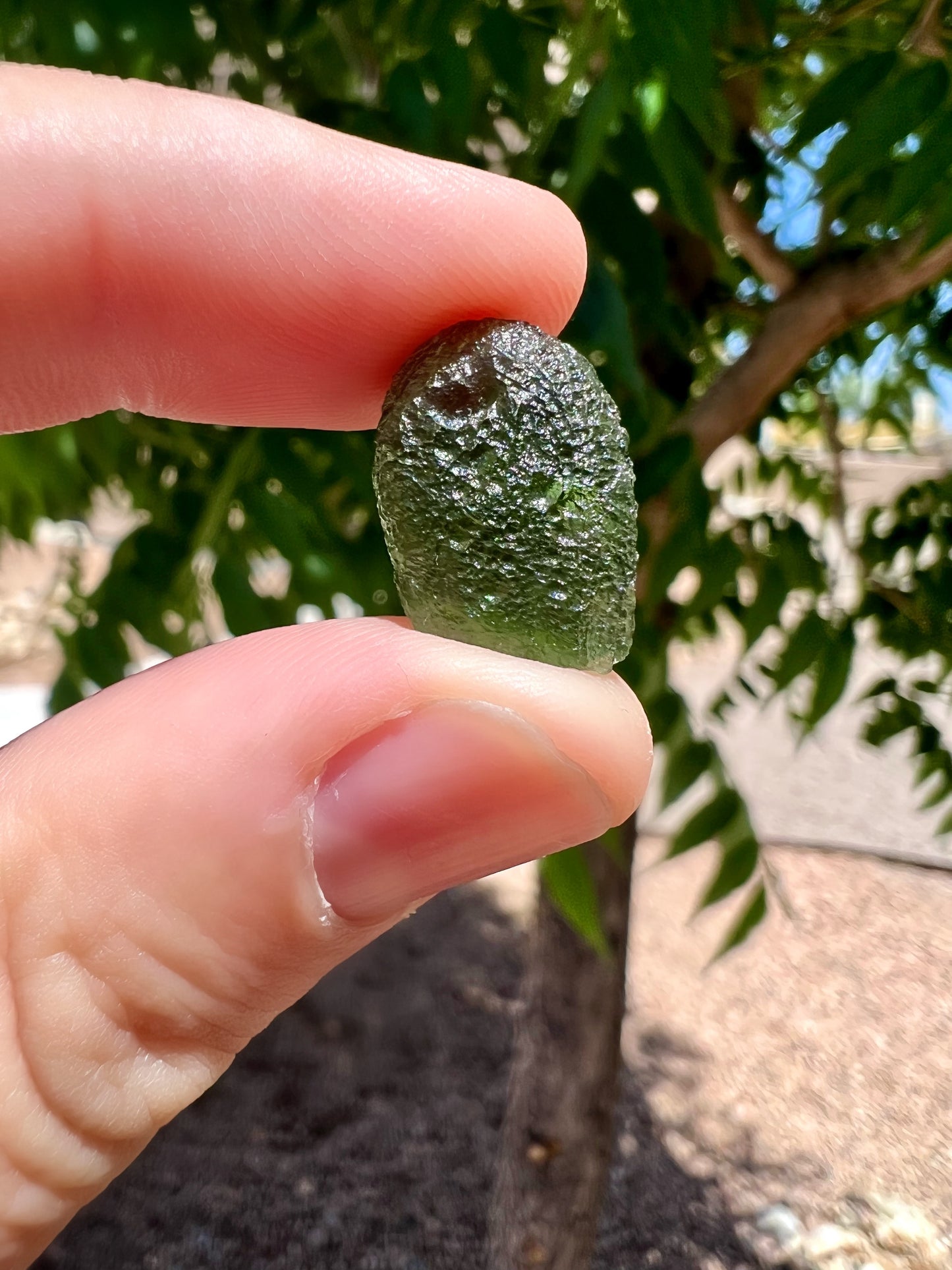 Rough Moldavite