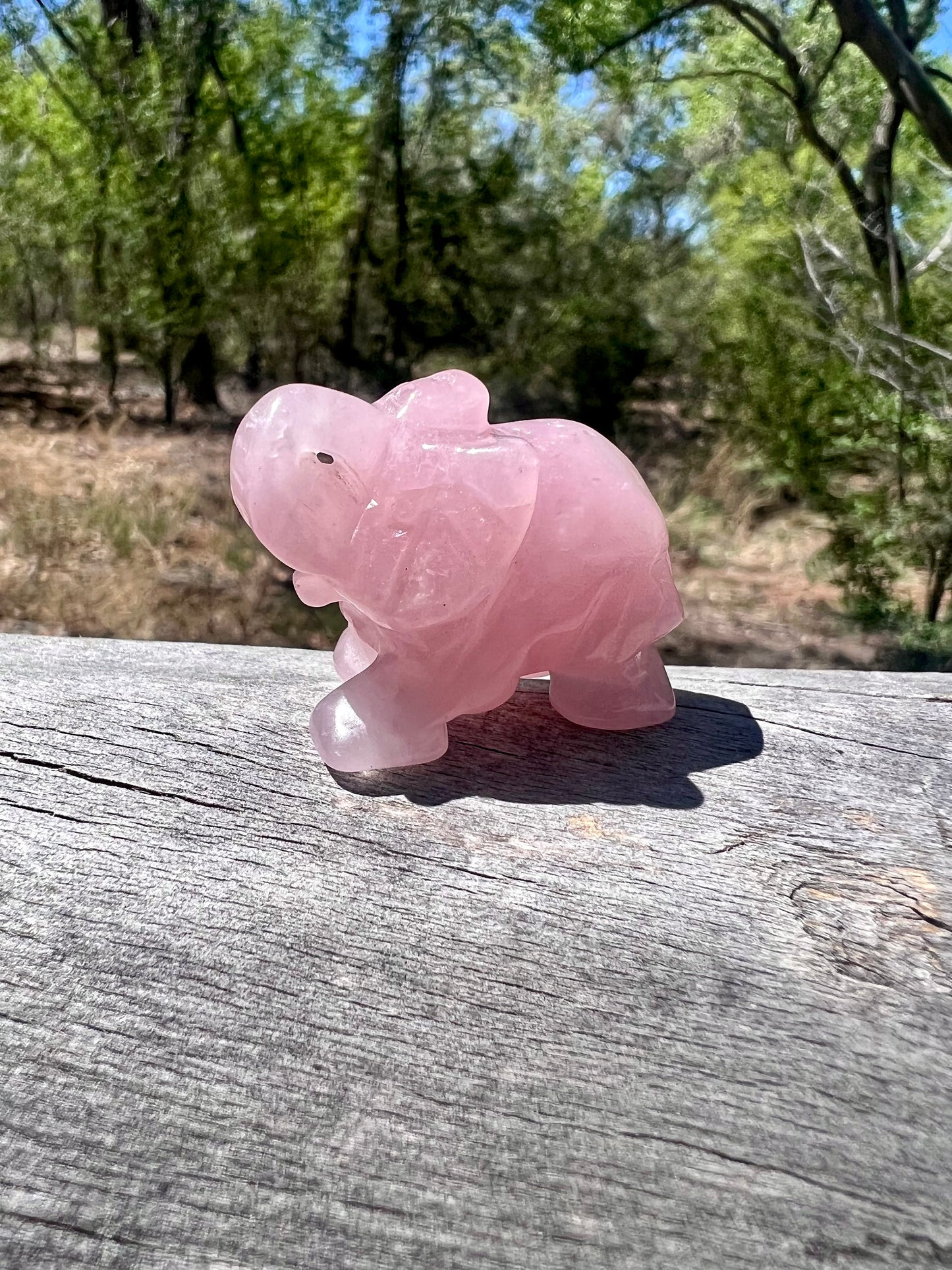 Rose Quartz Elephant