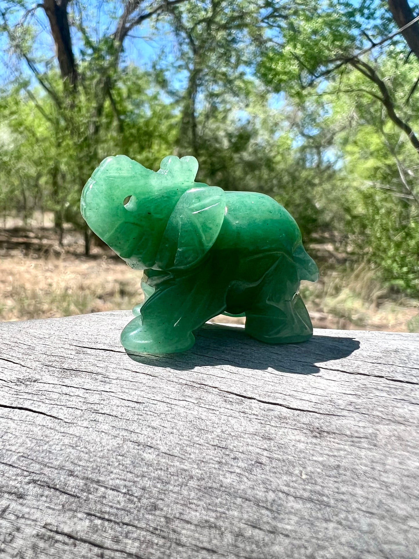 Green Aventurine Elephant