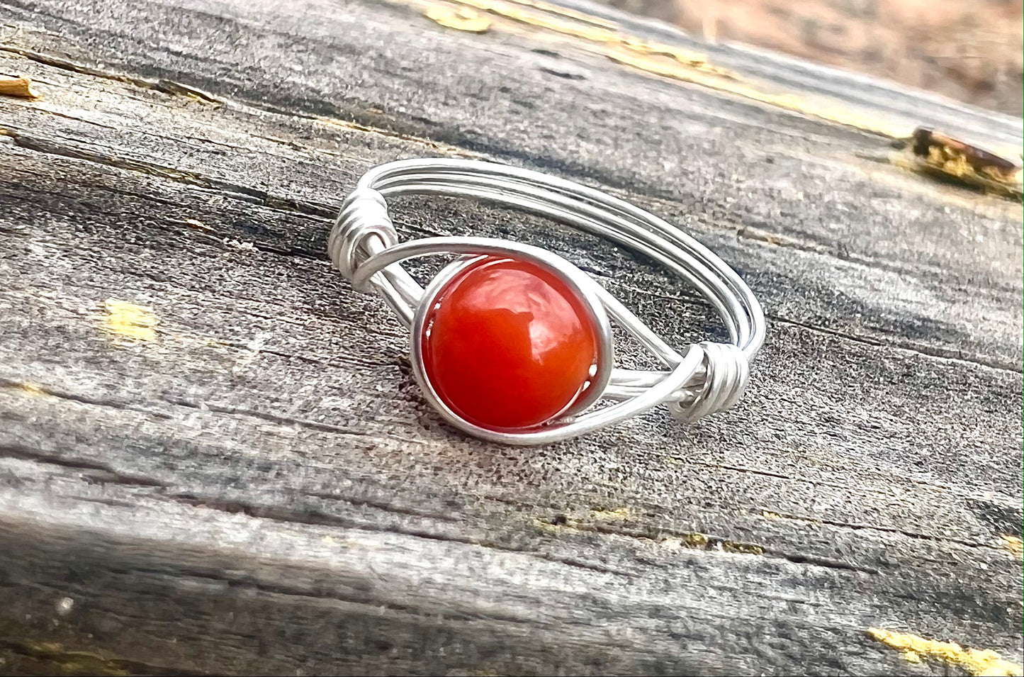 Carnelian Ring in Sterling Silver