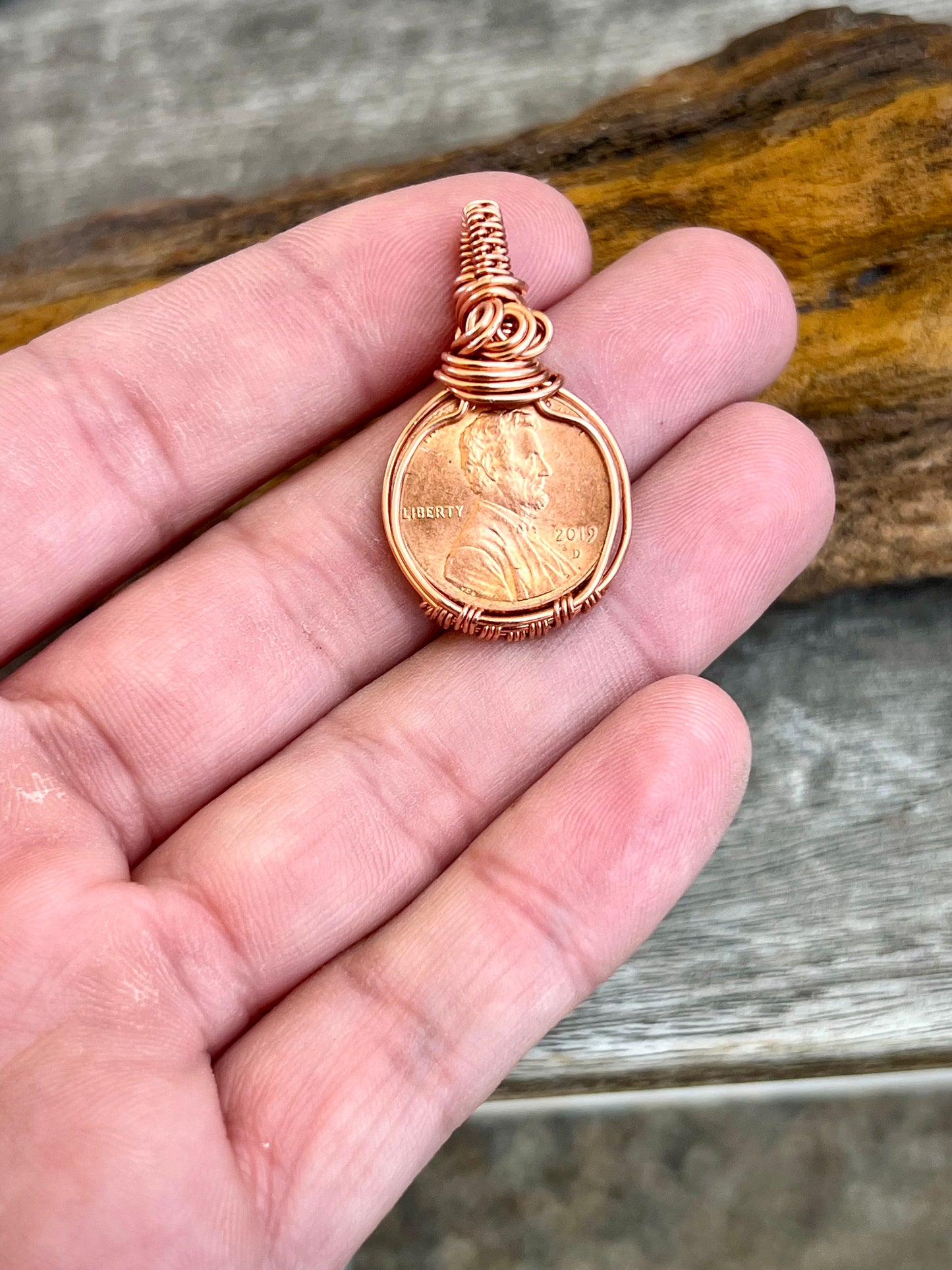 Copper Penny Pendant ✨