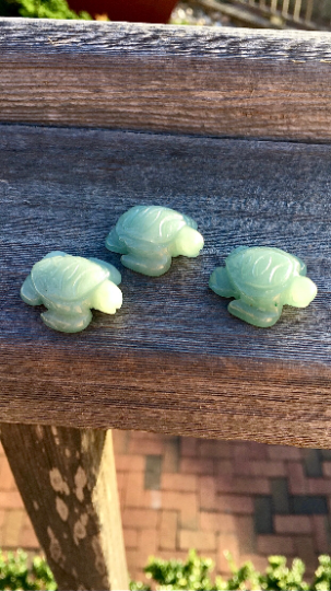 Green Aventurine Turtles