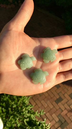 Green Aventurine Turtles