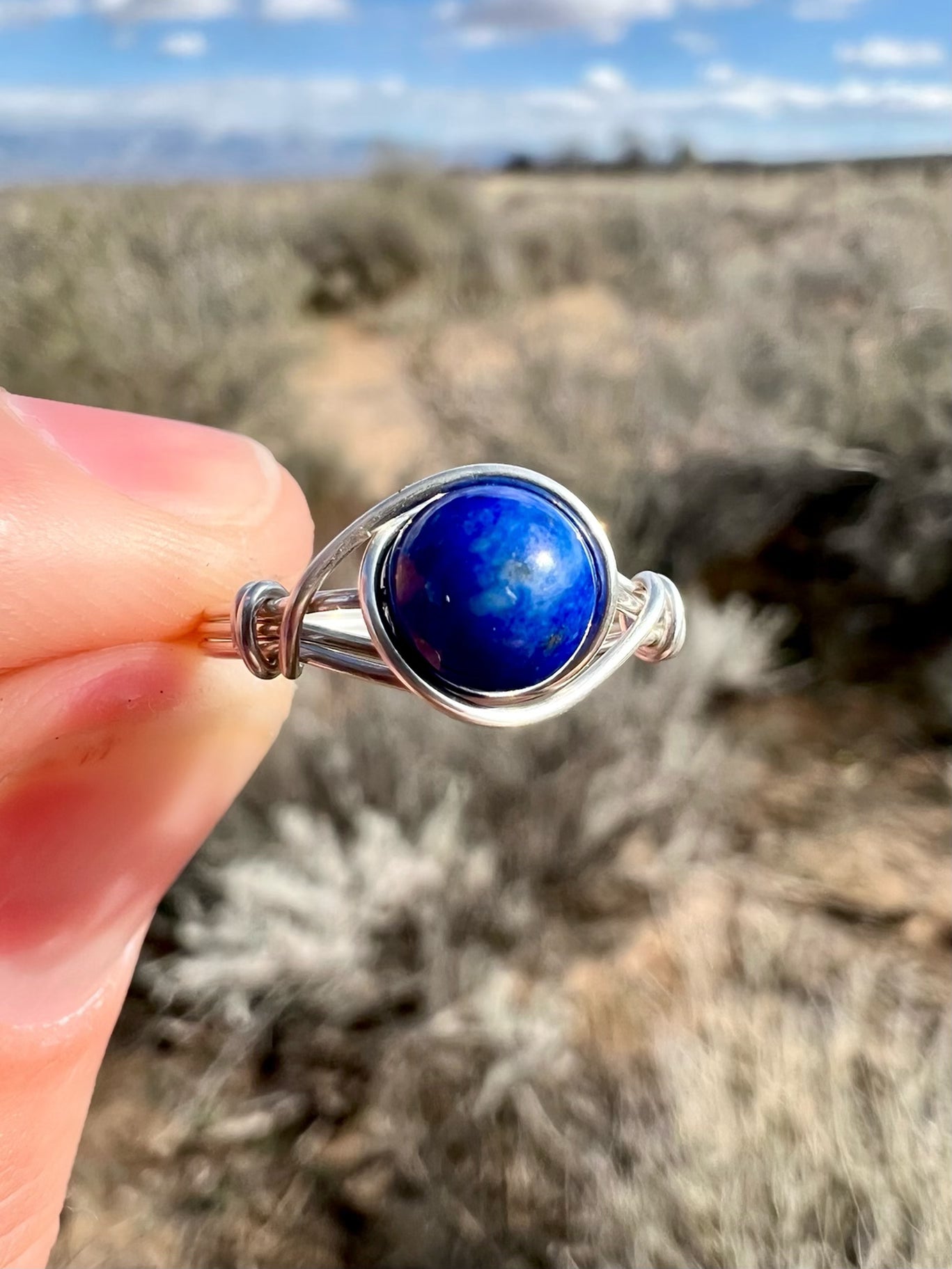 Lapis Lazuli Ring in Sterling Silver