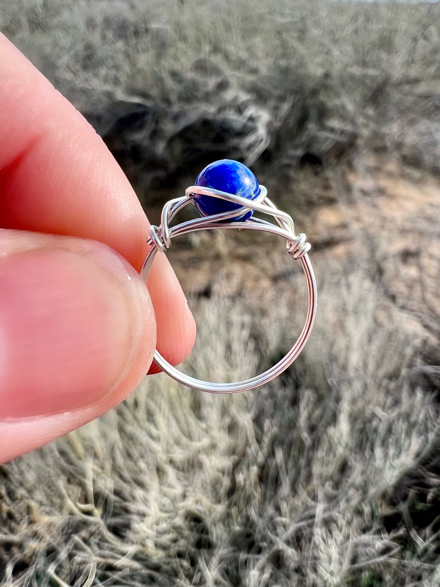 Lapis Lazuli Ring in Sterling Silver