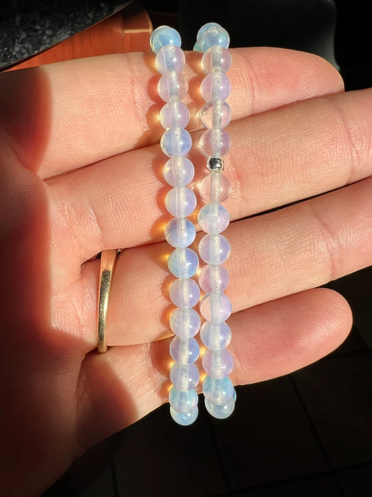 Opalite Bracelet with Sterling Silver