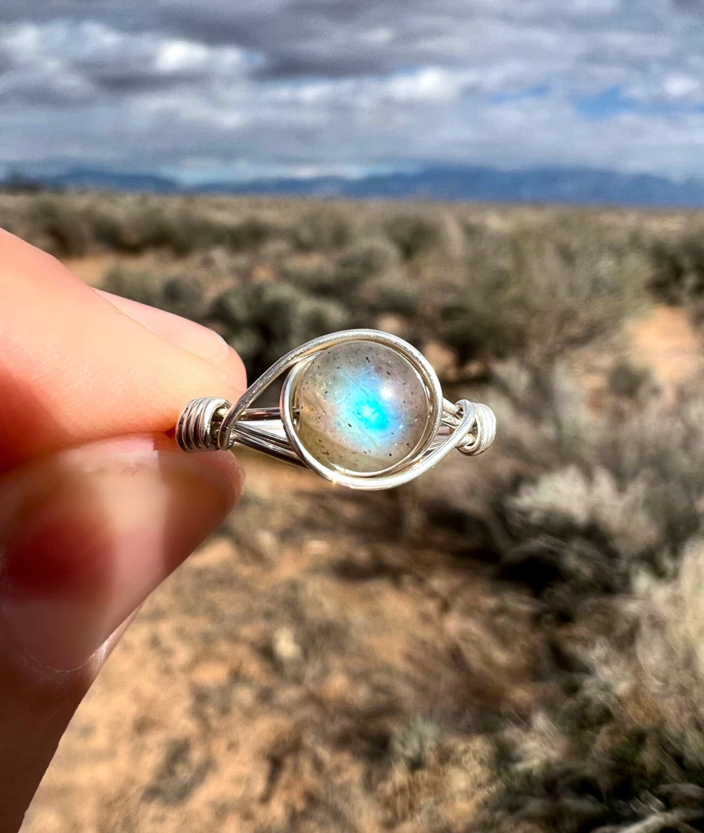 Labradorite Ring in Sterling Silver