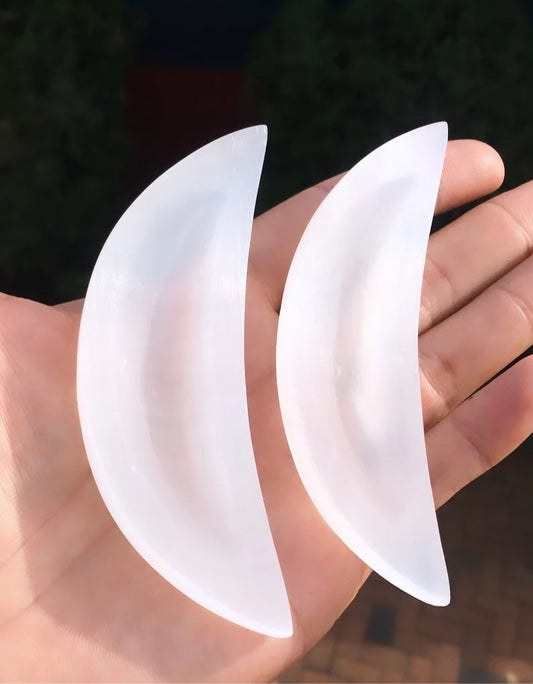 Selenite Moons